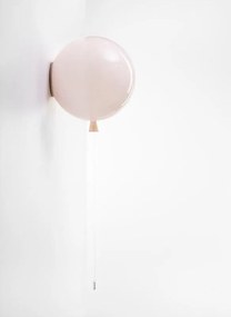 Brokis -   Wandlamp  Memory Lichtroze glanzend / Zilver  Glas