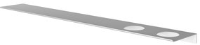 Hotbath &More planchet 80cm met twee uitsparingen voor een zeepdispenser of beker wit