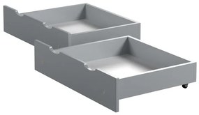 Kinderen Grijs Dubbele lades - Opbergruimte onder bed 5056231770217 Children's Beds Home, 180 x 90 Children's Beds Home