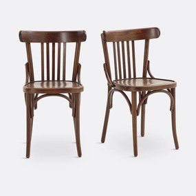 Set van 2 stoelen met spijlen, Bistro