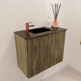 Mondiaz Joya DLux 50cm toiletmeubel dusk met wastafel faye links 1 kraangat lava