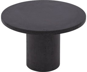 Goossens Salontafel Stone rond, beton grijs, urban industrieel, 50 x 31 x 50 cm