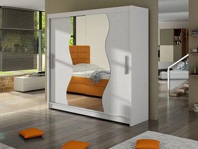 Kledingkast Closico Area, Wit, 215x180x58cm, 151 kg, Kledingkast deuren: Schuivend, Aantal planken: 5, Aantal planken: 5