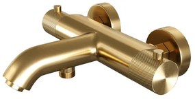 Brauer Gold Carving Badkraan - carving knop - PVD - geborsteld goud 5-GG-243