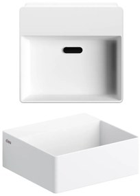 Clou New Flush 1 fontein solid surface 28cm wit mat