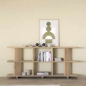 Open Dressoir Eikenhout Naturel - 180 X 40cm.