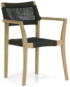 Tuinstoel stapelbaar Teak/Rope Groen Lifestyle Garden Furniture Dallas