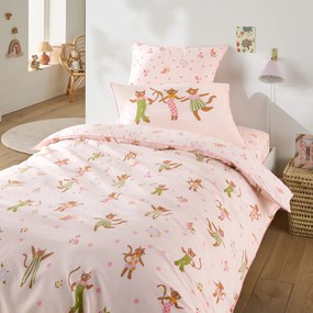 Dekbedovertrek van biologisch katoen, CHATS FLEURIS