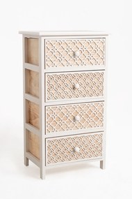 Hulpmeubilair Egle Wit, breed, 4 laden