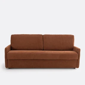 Bank-bed, getextureerde stof, mousse Marta