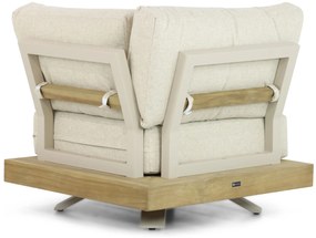 Hoek loungeset 6 personen Teak Taupe  Santika Furniture Santika