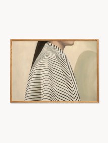 Poster zwart Stripes