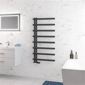 Eastbrook Marlow E-style handdoekradiator 60x115cm 566W antraciet