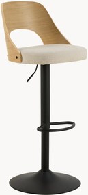 Draaibare barkrukken Lucy met gewatteerde zitting, verstelbare hoogte, 2-delig