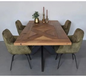 Eetkamerstoel - Peter - Draaibaar - stof Velours Adore bronze