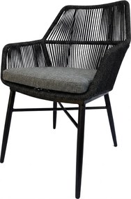 Chianti dining tuinstoel zwart rope - Gracebay 161