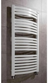 HR Badmeubelen Round Designradiator 57x141cm met aansluiting op hoekpunten 712Watt Wit Glans OUTLETSTORE 74021801