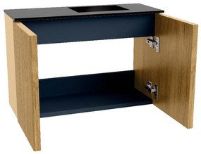 Mondiaz Joya 60cm toiletmeubel oak met wastafel faye rechts zonder kraangat urban