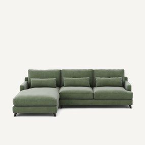 Hoekbank in fluweel, Alwine