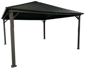 Metalen tuinhuis Sardinia 3x3 Tuinpunt antraciet