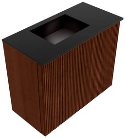 Mondiaz Joya 50cm toiletmeubel ruby met wastafel faye links 1 kraangat urban