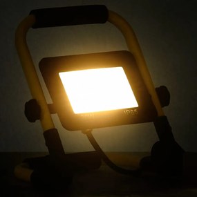 vidaXL Spotlight met handvat LED 30 W warmwit