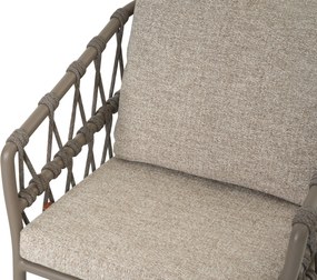 Tuinset 6 personen 180 cm Rope Taupe Santika Furniture Santika