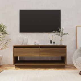 vidaXL Tv-meubel 102x41x44 cm spaanplaat bruineikenkleurig