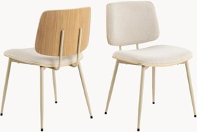 Gestoffeerde eetstoelen Owen, 2 stuks
