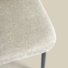 Eetkamerbank Beige Stof Met Rugleuning 155 Cm