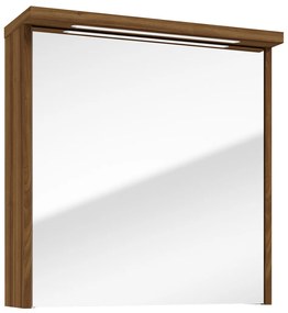 Fontana Grado spiegelkast met verlichting 60cm 1 deur walnoot