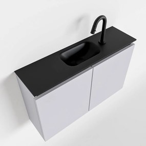 Mondiaz Ture 80cm toiletmeubel cale met wastafel urban midden 1 kraangat