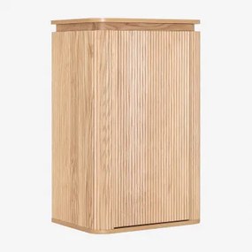 Wandkast Voor Badkamer Van Hout Carsone Bruin – Natuurlijk Hout - Sklum