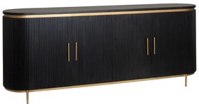 Tower Living Dressoir Ovaal Met Messing 210 Cm Rivello - 210x45x85cm.