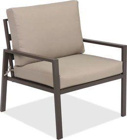 Set van twee fauteuils Vigo bruin