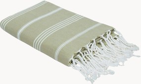 Katoenen hammamhanddoek Mykonos met franjes