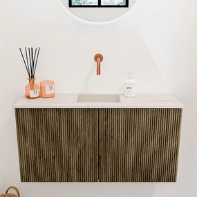 Mondiaz Joya DLux 80cm toiletmeubel dusk met wastafel faye midden zonder kraangat meli