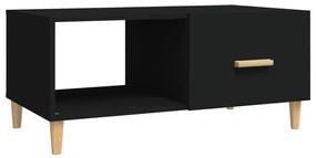 vidaXL Salontafel 89,5x50x40 cm bewerkt hout zwart