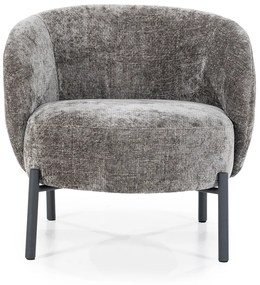 By-Boo Oasis Bruine Fauteuil Met Ronde Rugleuning