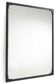 Rechthoekige spiegel. industrieel metaal 80x100 cm, Lenaig
