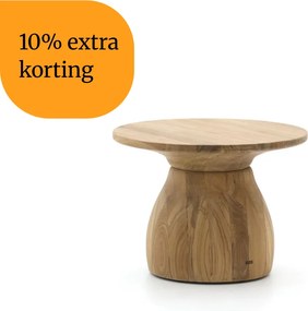+ 10% kassakorting | Loungetafel SUNS | Rond  | Tuintafel Teakhout | Ø55cm | Kees Smit Tuinmeubelen