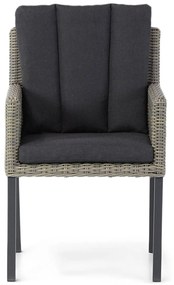 Tuinset 6 personen 260 cm Wicker Taupe Garden Collections Oxbow/San