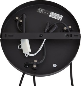 Moderne hanglamp zwart met ronde kap 3-lichts - Concerto