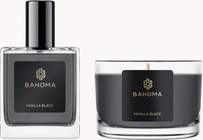 Kamerspray en geurkaars Vanilla Black, 2-delig (fris, bloemig)