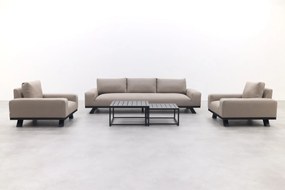 Barcelona/Royalty Sunbrella stoel-bank loungeset - Taupe - 5-delig