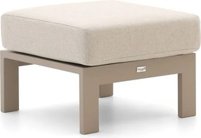 + 10% kassakorting | Voetenbank tuin | Tierra Outdoor Musone | Aluminium | Taupe/Bruin | 61x61x47cm | Kees Smit Tuinmeubelen