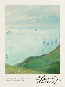 Kunstdruk The Cliffs at Pourville - Claude Monet, (30 x 40 cm)