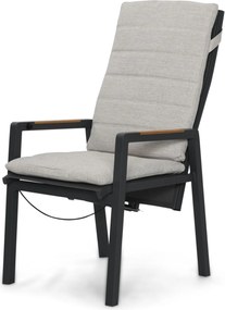 Verstelbare Tuinstoel Aluminium Grijs-antraciet Lifestyle Garden Furniture Vivaro   antracite