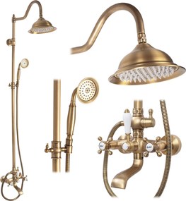 Doucheset REA BERGAMO antique bronze