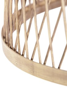 Landelijke hanglamp touw met rotan - Calamus